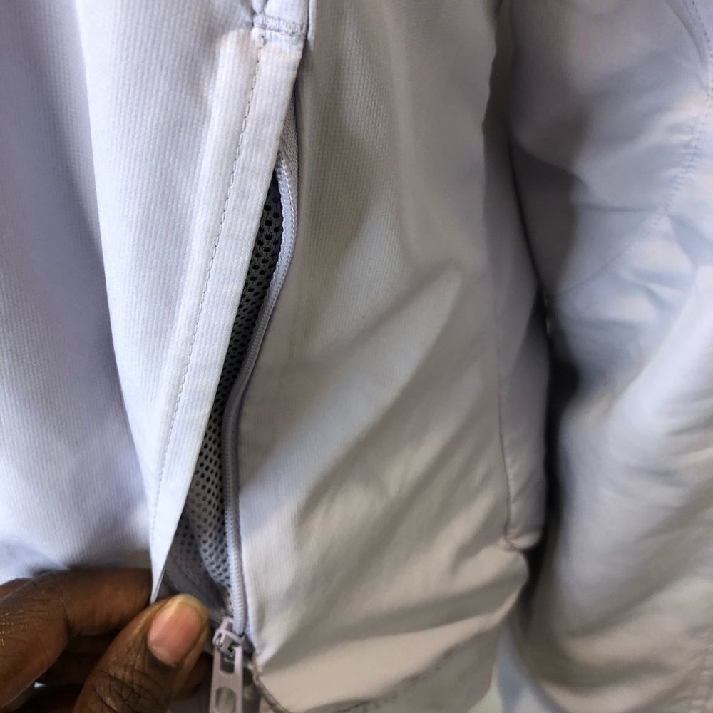 Adidas lavender light weight mesh lined jacket - Picture 7 of 13